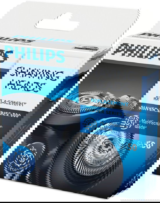 Philips SH50/50 Cabezal de Reemplazo para Afeitadora Eléctrica Series 5000 y 6000 / Pack 3