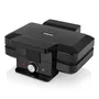 Tristar Gofrera WF-1165, para 2 Gofres a la Vez, 1000 W, Revestimiento Antiadherente, Termostato Ajustable, Color Negro