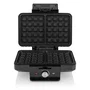 Tristar Gofrera WF-1165, para 2 Gofres a la Vez, 1000 W, Revestimiento Antiadherente, Termostato Ajustable, Color Negro