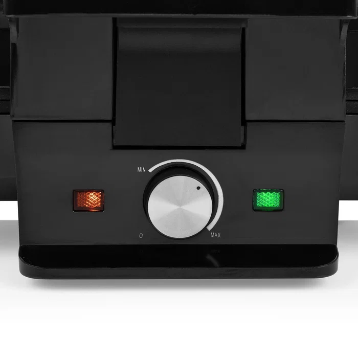 Tristar Gofrera WF-1165, para 2 Gofres a la Vez, 1000 W, Revestimiento Antiadherente, Termostato Ajustable, Color Negro