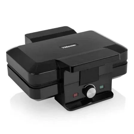 Tristar WF-1165 Gofrera de 1000W para 2 Gofres Belgas con Termostato Regulable y Recubrimiento Antiadherente