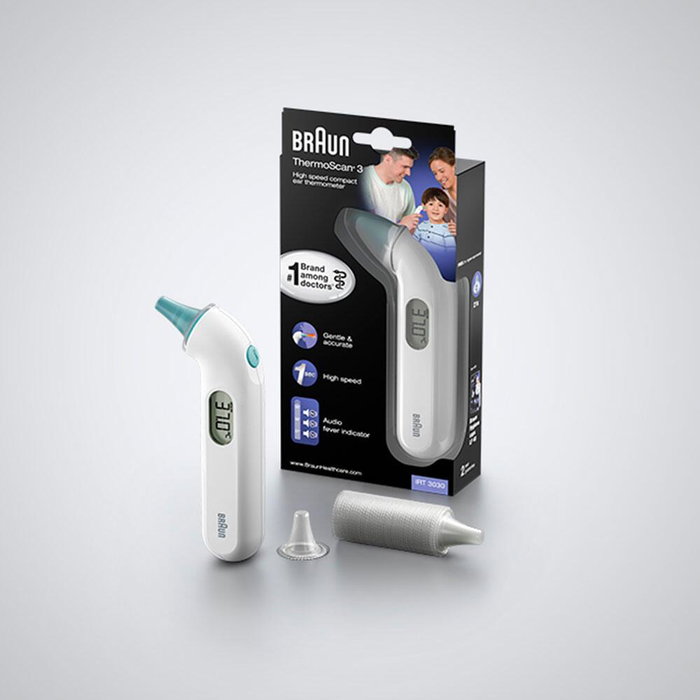Braun Termómetro Digital ThermoScan 3 IRT3030WE Blanco