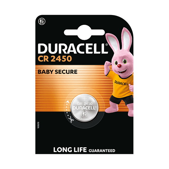 Duracell Pila de Botón CR2450 3V 620mAh Duracell Pila de Botón CR2450 3V 620mAh