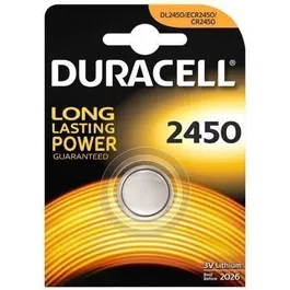 Duracell Pila de Botón CR2450 DL2450 / 3V