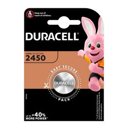 Duracell Pila Botón Litio CR2450 3V Ø24.5 x 5 mm Blister 1 Ud