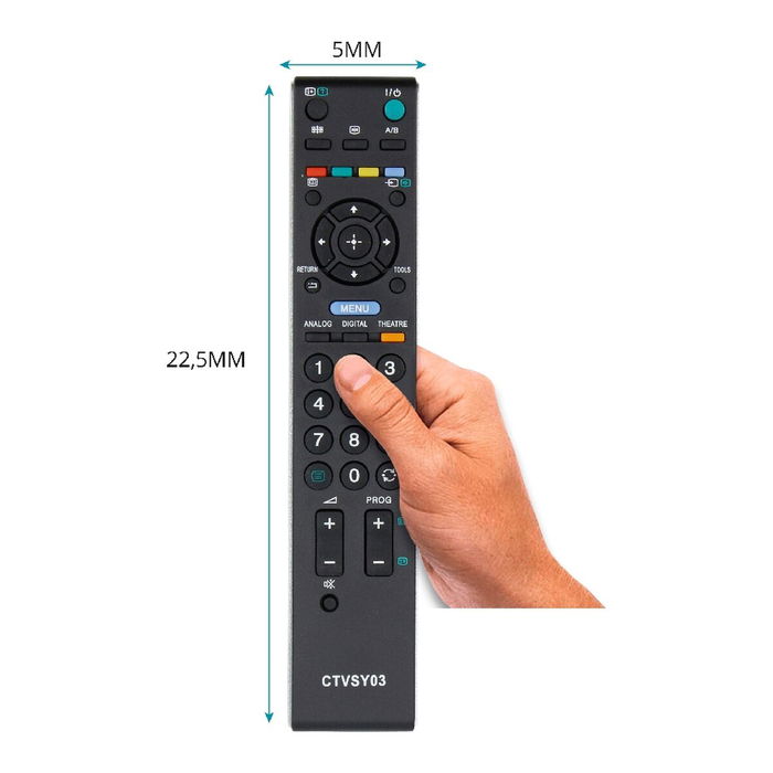 Mando a Distancia Universal para Sony Negro