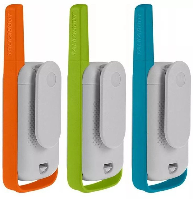 Motorola Walkie Talkie T42 - Pack de 3 Unidades, Walkie Talkies para Exteriores, Comunicación por Radio