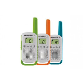 Motorola Walkie Talkie T42 - Pack de 3 Unidades, Walkie Talkies para Exteriores, Comunicación por Radio