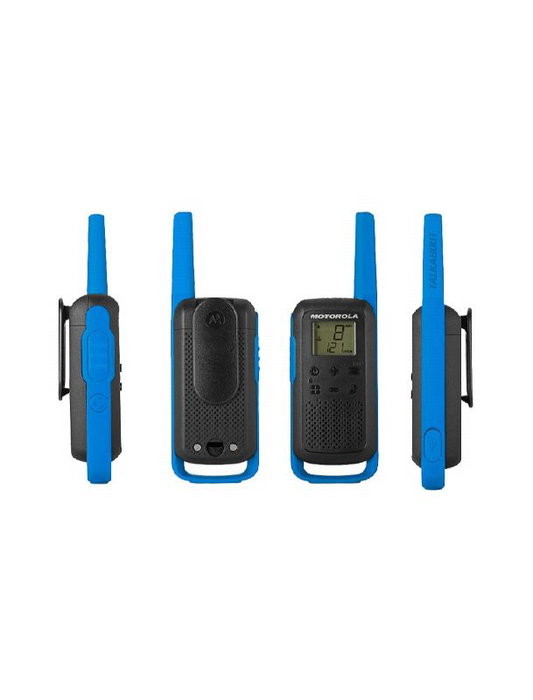 MOTOROLA Walkie Talkie T62 Largo Alcance - Pack de 2 Unidades - Radio Comunicacion Portatil para Exteriores