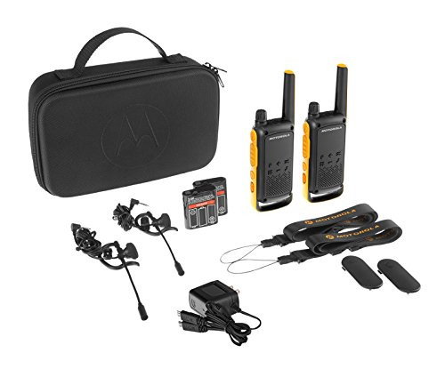 Motorola TALKABOUT T82 Extreme Pack de 2, Negro y Naranja