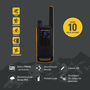 Motorola TALKABOUT T82 Extreme Pack de 2, Negro y Naranja