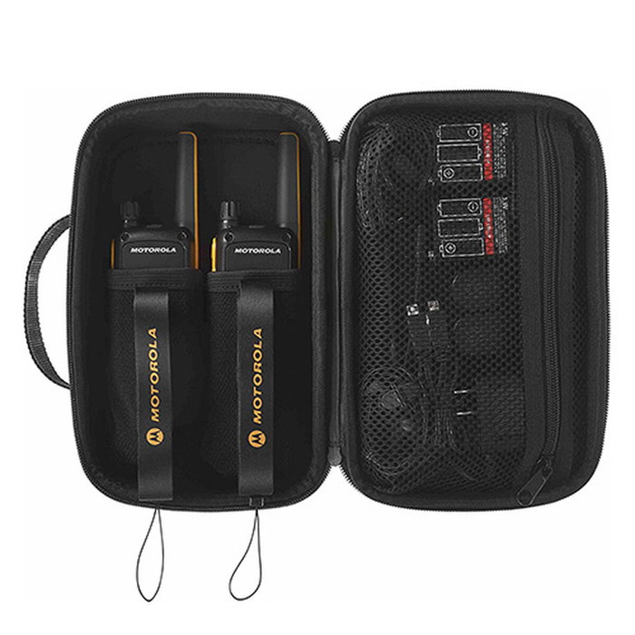 Motorola TALKABOUT T82 Extreme Pack de 2, Negro y Naranja