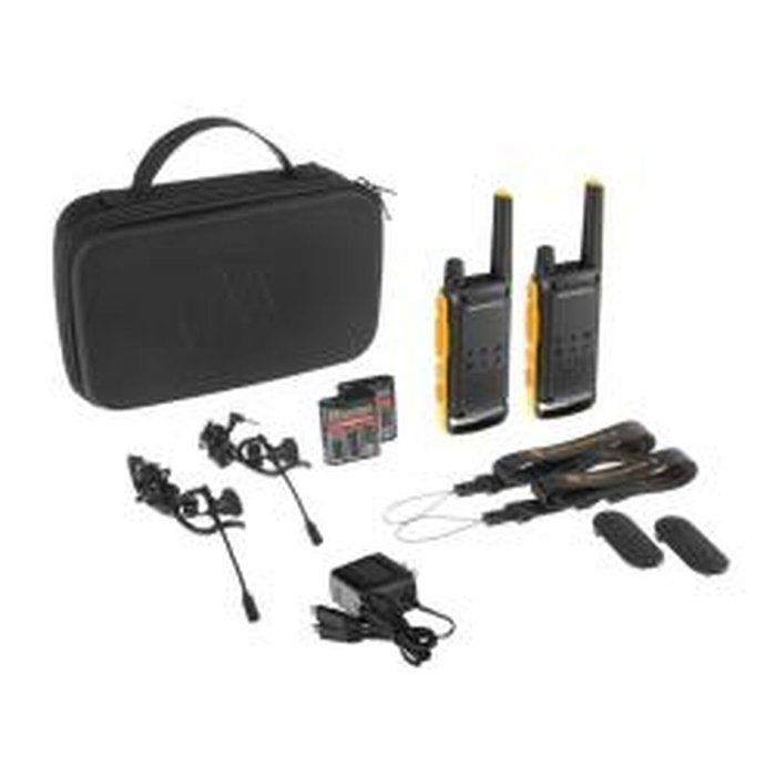 Motorola TALKABOUT T82 Extreme Pack de 2, Negro y Naranja
