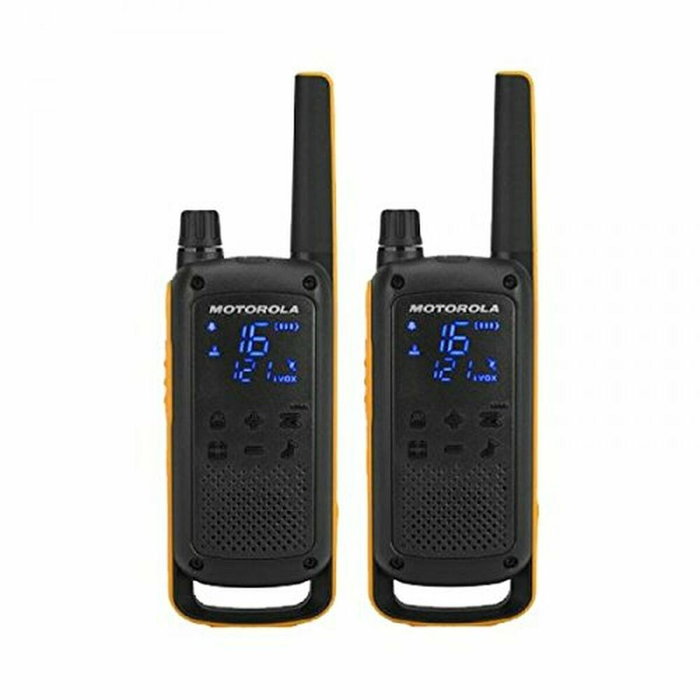 Motorola TALKABOUT T82 Extreme Pack de 2, Negro y Naranja