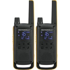 Motorola TALKABOUT T82 Extreme Pack de 2, Negro y Naranja