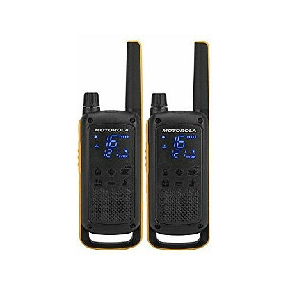 Motorola TALKABOUT T82 Extreme Pack de 2, Negro y Naranja
