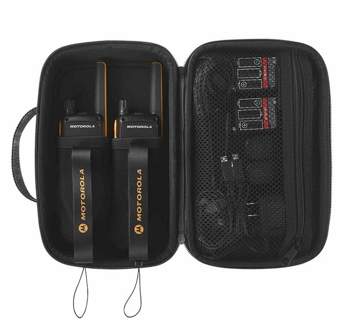 Motorola TALKABOUT T82 Extreme Pack de 2, Negro y Naranja