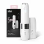 Braun Face FS1000 Depilador Eléctrico Facial Mini para Mujer - 1 Cabezal, Luz Integrada, Funciona con 1 Pila AA, Color Blanco