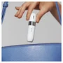 Braun Face FS1000 Depilador Eléctrico Facial Mini para Mujer - 1 Cabezal, Luz Integrada, Funciona con 1 Pila AA, Color Blanco