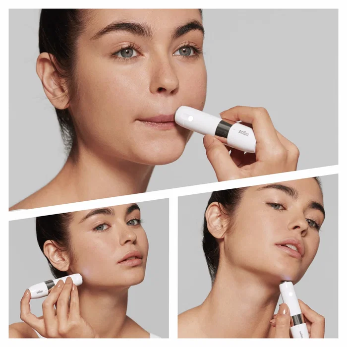 Braun Face FS1000 Depilador Eléctrico Facial Mini para Mujer - 1 Cabezal, Luz Integrada, Funciona con 1 Pila AA, Color Blanco Braun Face FS1000 Depilador Eléctrico Facial Mini para Mujer - 1 Cabezal, Luz Integrada, Funciona con 1 Pila AA, Color Blanco