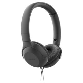 PHILIPS Auriculares TAUH201/ con Micrófono y Jack 3,5 mm - Negro