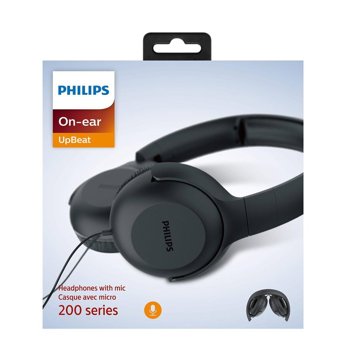 Philips Auriculares TAUH201/BK con Micrófono Integrado Negro