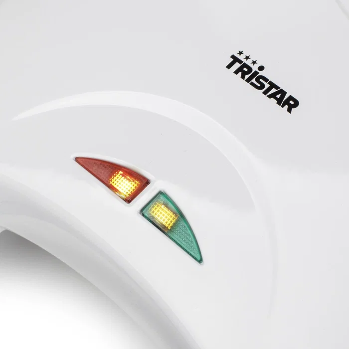 Tristar SA-3050 Sandwichera con Placas Grill, Blanco