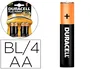 Duracell Pack de 4 Pilas Recargables AA 1300 mAh HR6-B