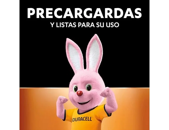 Duracell Pack de 4 Pilas Recargables AA 2500 mAh HR06-P