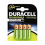 Duracell Pack de 4 Pilas Recargables AA 2500 mAh HR06-P