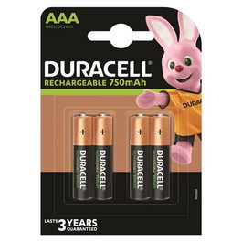 Duracell Pack de 4 Pilas AAA HR3-B Recargables 1.2V