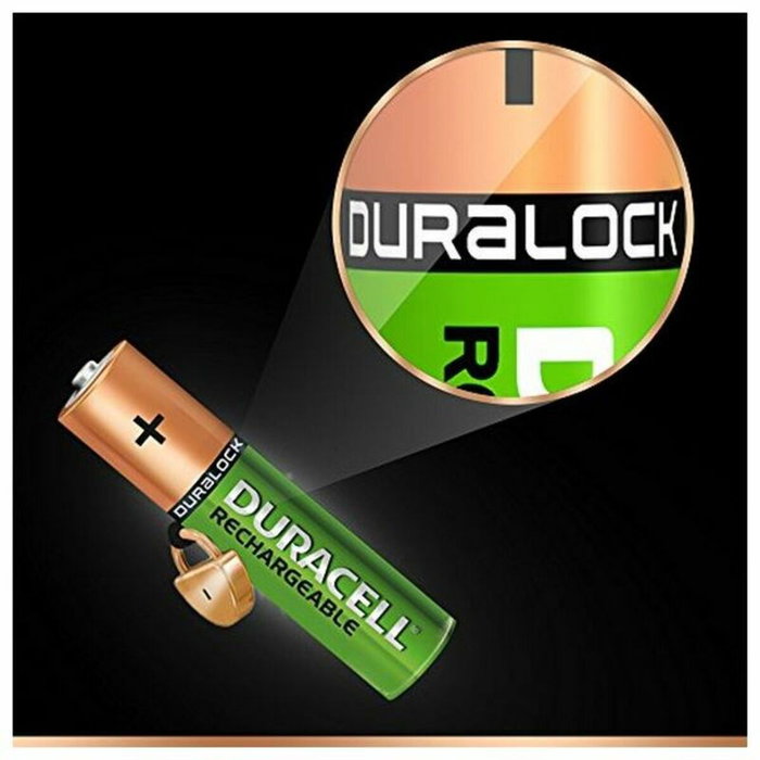 Duracell Pack de 4 Pilas AAA Recargables StayCharged 1.2V 900 mAh Duracell Pack de 4 Pilas AAA Recargables StayCharged 1.2V 900 mAh