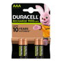 Duracell Pack de 4 Pilas AAA Recargables StayCharged 1.2V 900 mAh