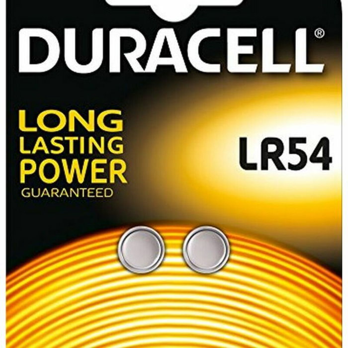 Duracell Micro Pilas Planas Alcalinas 1,55V LR1130 LR54 Blíster de 2