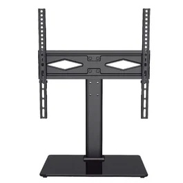 TM Electron TMSLC419 - Soporte de Sobremesa para TV de 32 a 50 Pulgadas, Hasta 30kg, Inclinación Ajustable, Compatible VESA 400x400, Incluye Bandeja de Cristal