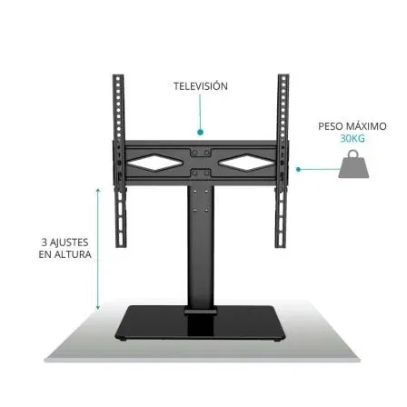 Tm Electron Soporte de Mesa TV TMSLC419 para Pantallas de 32-50" y hasta 30kg con VESA 400x400mm