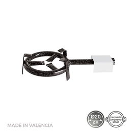 Vaello Quemador Gas Butano/Propano Ø20cm 1 Fuego Negro Paella