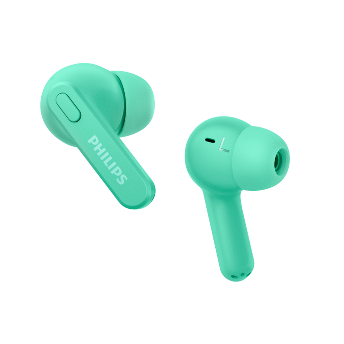 Philips TAT2206GR/00 Auriculares True Wireless Stereo (TWS) Bluetooth para Llamadas/Música, Intraurales, Turquesa