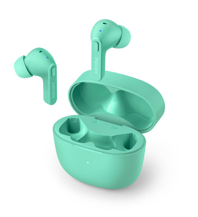 Philips TAT2206GR/00 Auriculares True Wireless Stereo (TWS) Bluetooth para Llamadas/Música, Intraurales, Turquesa