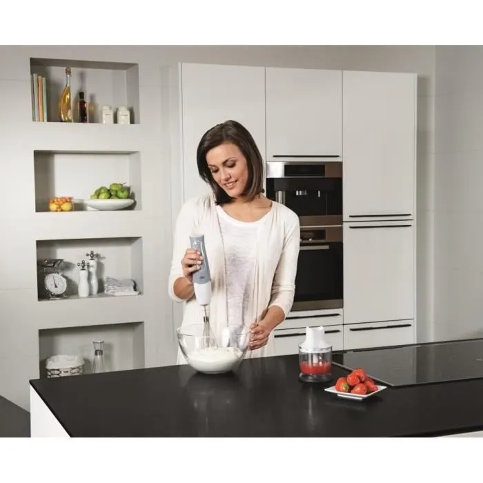 Batidora de mano Braun Minipimer 5 MQ525 Omelette/ 600W/ 2 Velocidades/ 3 Accesorios