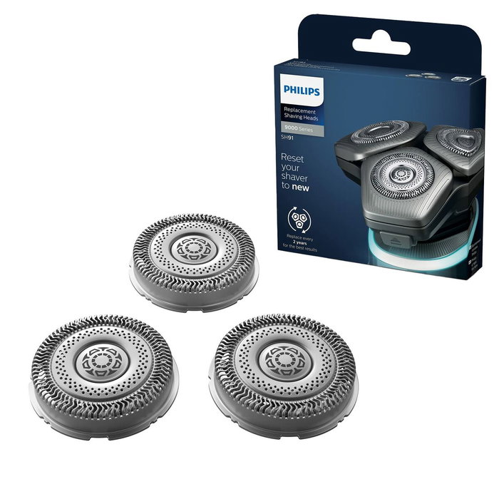 Philips SH91/50 Cabezales de Reemplazo para Afeitadora Eléctrica, Pack de 3
