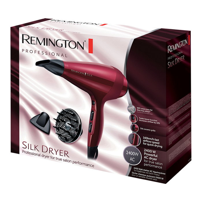 Remington Silk Dryer AC9096 2400W Rojo Remington Silk Dryer AC9096 2400W Rojo