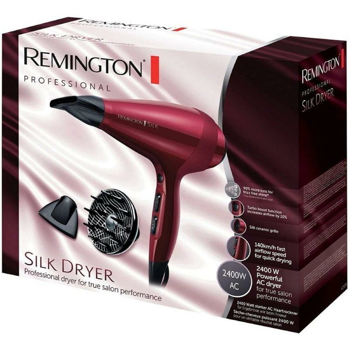 Remington Silk Dryer AC9096 2400W Rojo Remington Silk Dryer AC9096 2400W Rojo