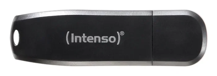 Intenso Speed Line - Pendrive USB 3.2 Gen 1 64 GB, Negro, Velocidad Lectura 70 MB/s