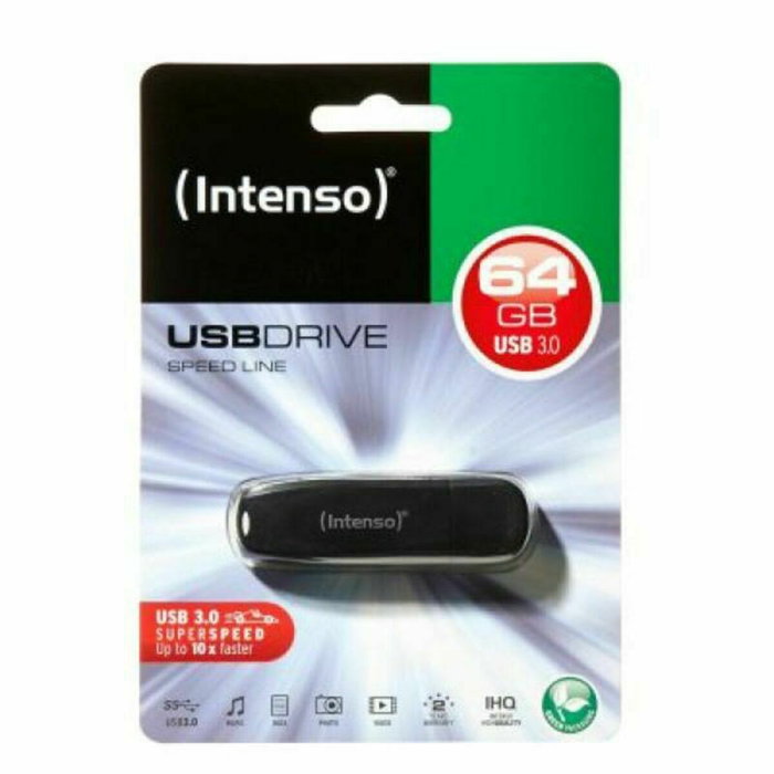 Intenso Memoria USB Speed Line 64GB Negro