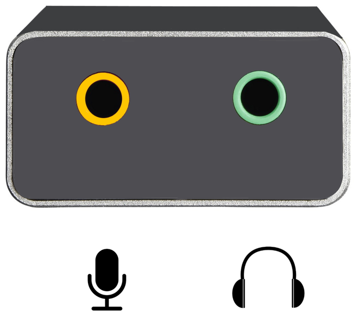 Ewent EC1645 Adaptador de Audio USB Tipo C con 2 Jacks de 3,5 mm