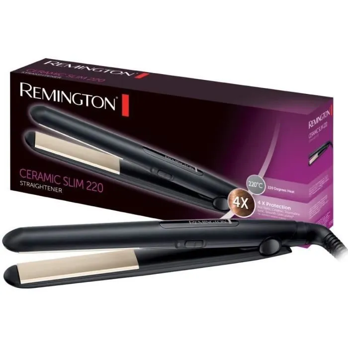 Remington Plancha de Pelo Ceramic Slim S1510 Negro