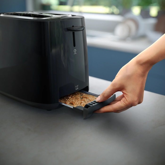 Philips Daily Collection HD2581/90 Tostadora de 2 Ranuras, Negra Philips Daily Collection HD2581/90 Tostadora de 2 Ranuras, Negra