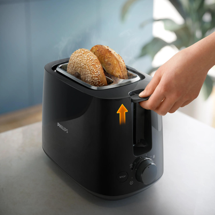 Philips Daily Collection HD2581/90 Tostadora de 2 Ranuras, Negra Philips Daily Collection HD2581/90 Tostadora de 2 Ranuras, Negra