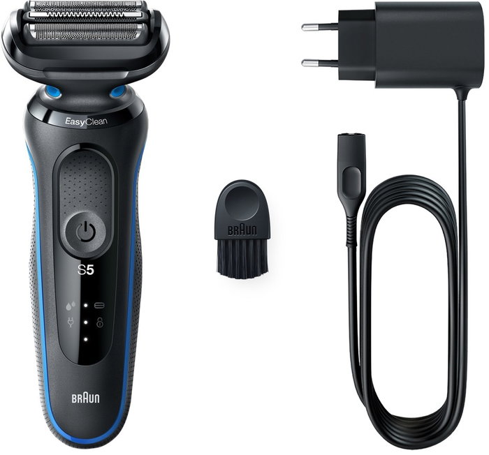 Braun Serie 5 51-B1000s Afeitadora Eléctrica Negro/Azul con Cabezal Lavable Autonomía 50 min Braun Serie 5 51-B1000s Afeitadora Eléctrica Negro/Azul con Cabezal Lavable Autonomía 50 min